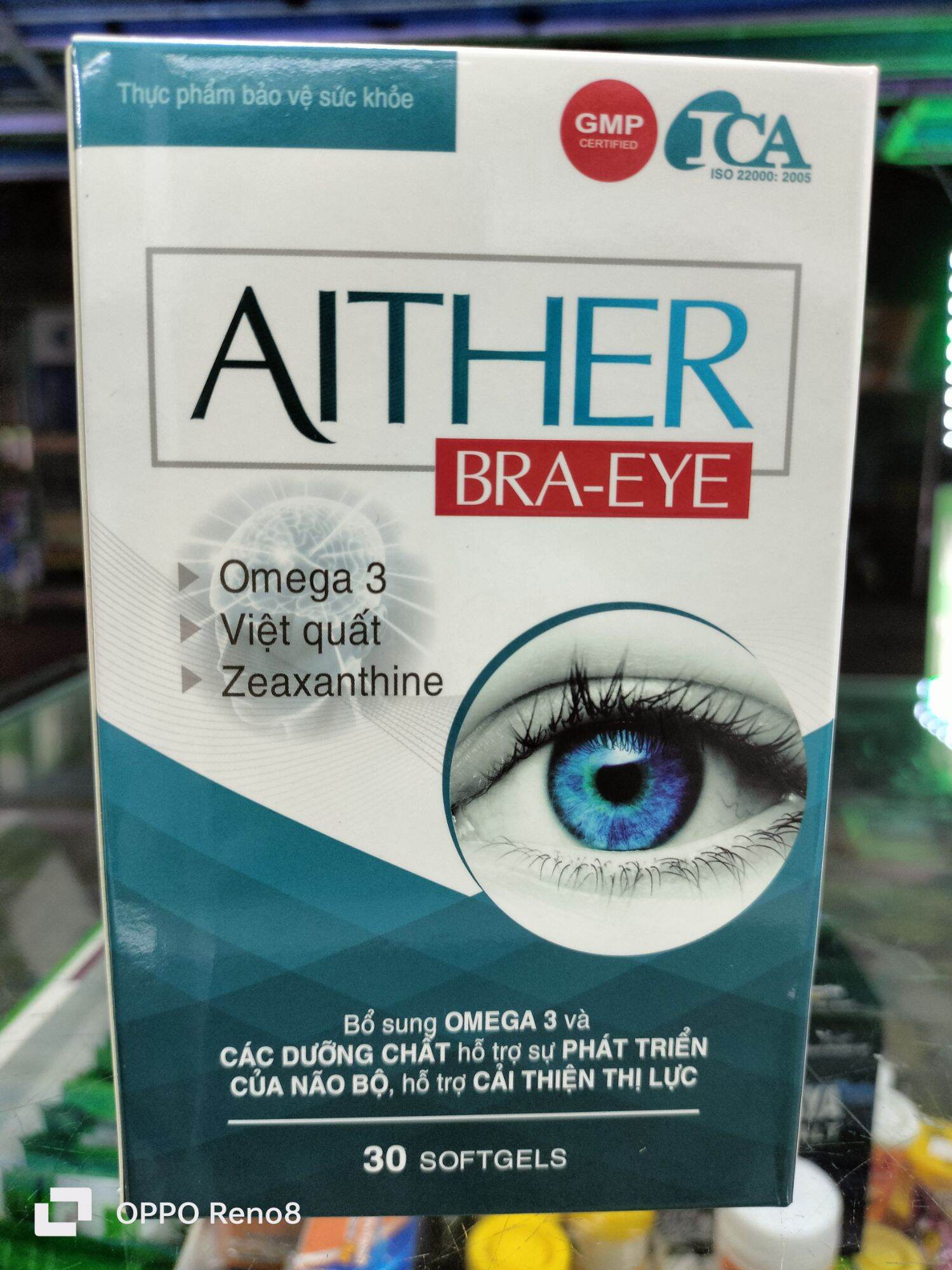 Viên uống bổ Mắt và Não AITHER BRA-EYE ( Hộp 30 viên)