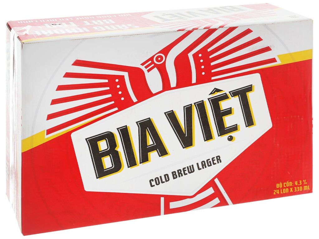 Thùng 24 Lon Bia Việt 330ml
