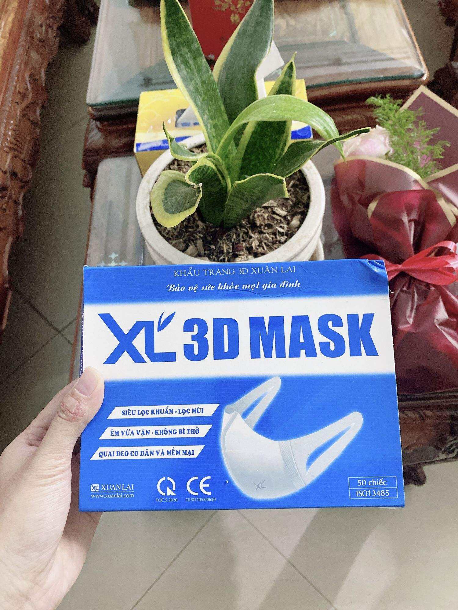 Hộp 50 cái Khẩu trang 3D Xuân Lai/XL' 3D Mask