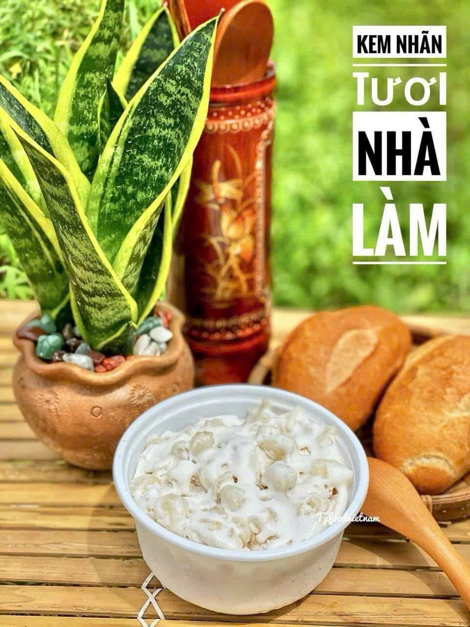 Kem nhãn tươi - hộp 500gr - bao ngon (giao liền)