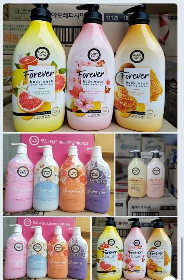 Sữa tắm Happy Bath Hàn Quốc 900 ml
