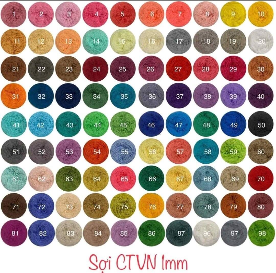 Sợi cotton vn 1mm