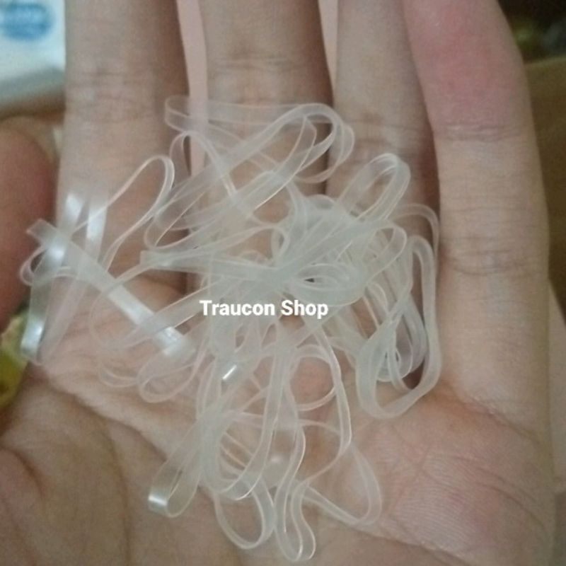 1kg dây thun cột tóc trong suốt buộc tóc cho bé và mẹ