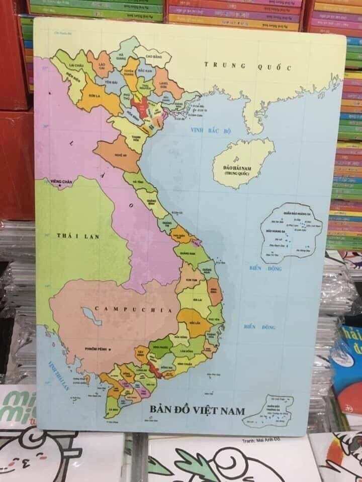 Bản Đồ Việt Nam Lắp Ghép Khổ A3