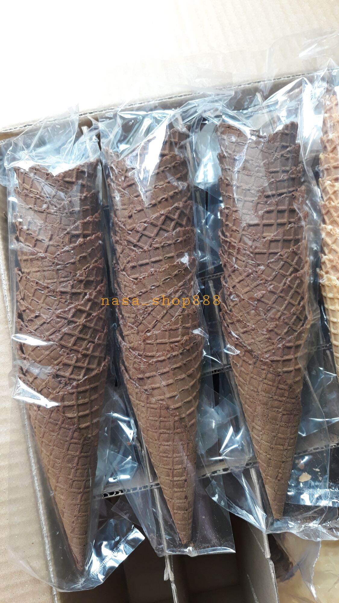 Bịch 10 cái bánh ốc quế giòn ăn kem