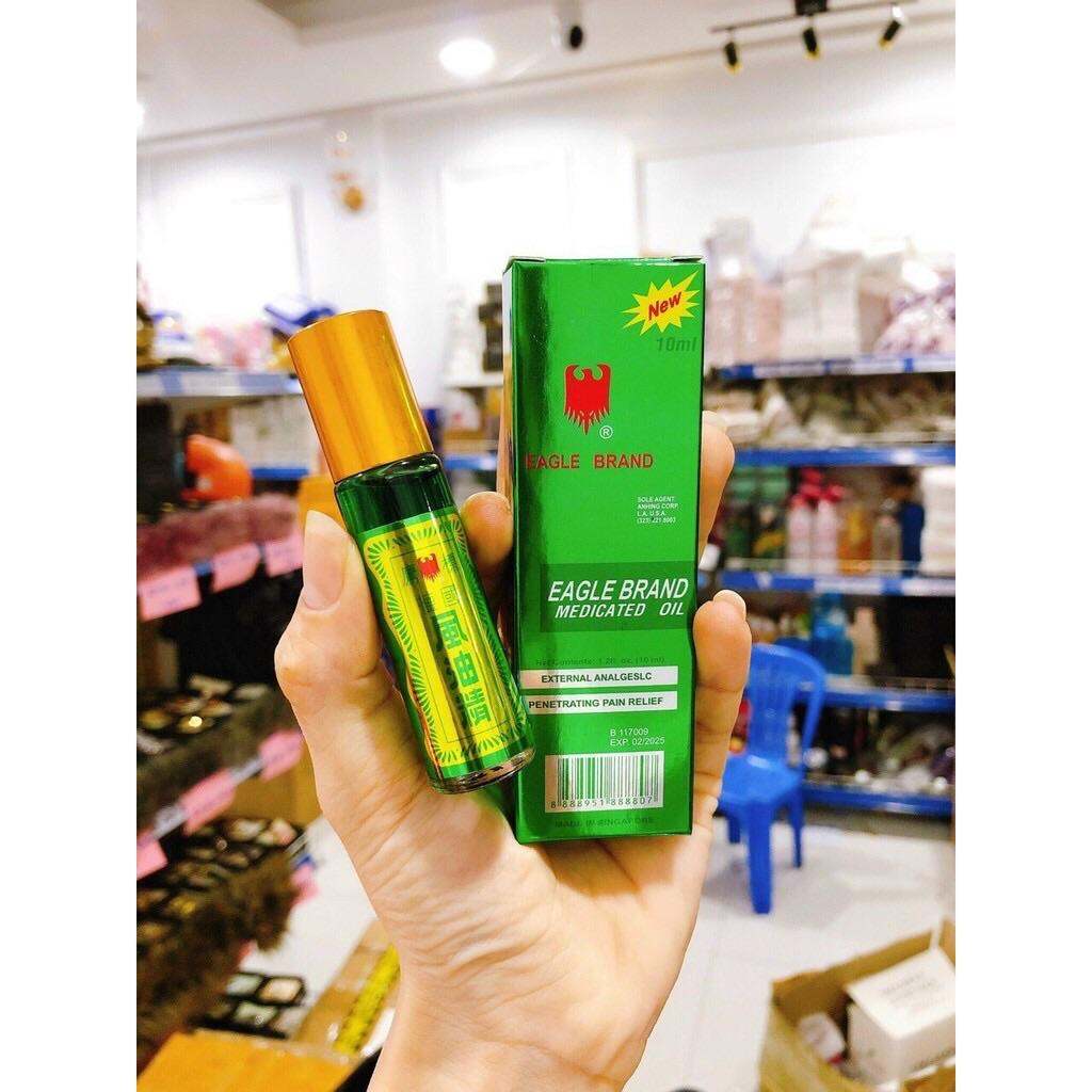 Dầu Gió con Ó xanh 10ml dạng lăn chuẩn xịn