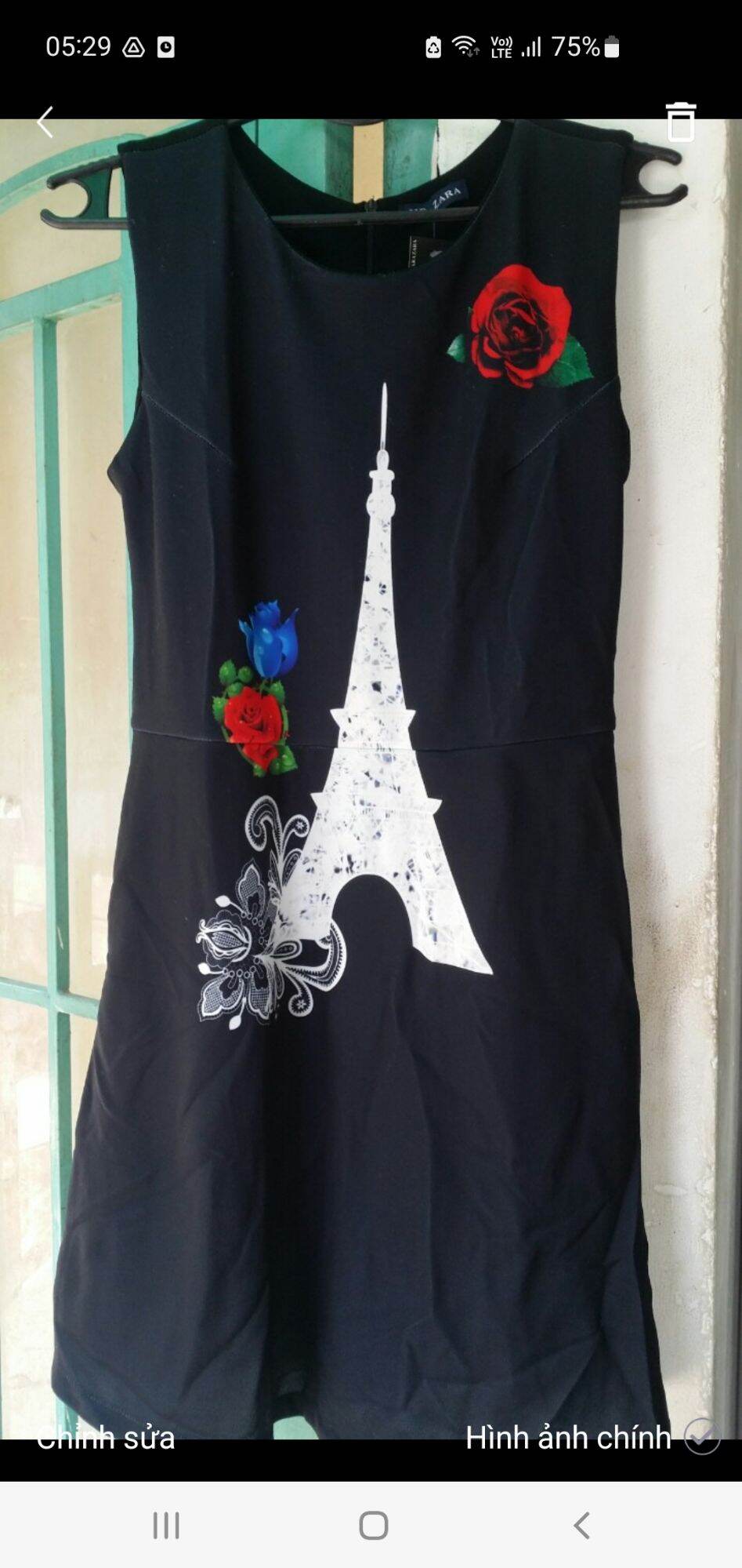 Áo dài cách Tân chân bông size L