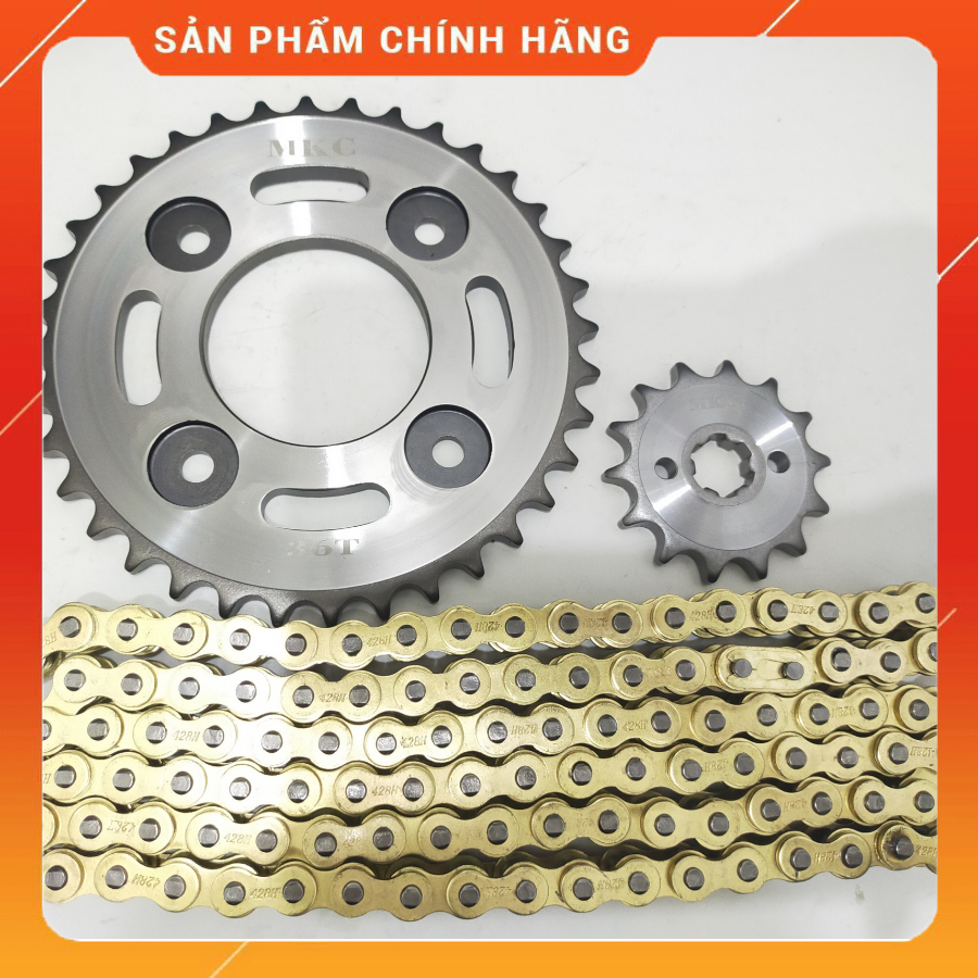 Nhông sên dĩa wave rs, wave alpha, wave s110, wave rsx,.. thái lan