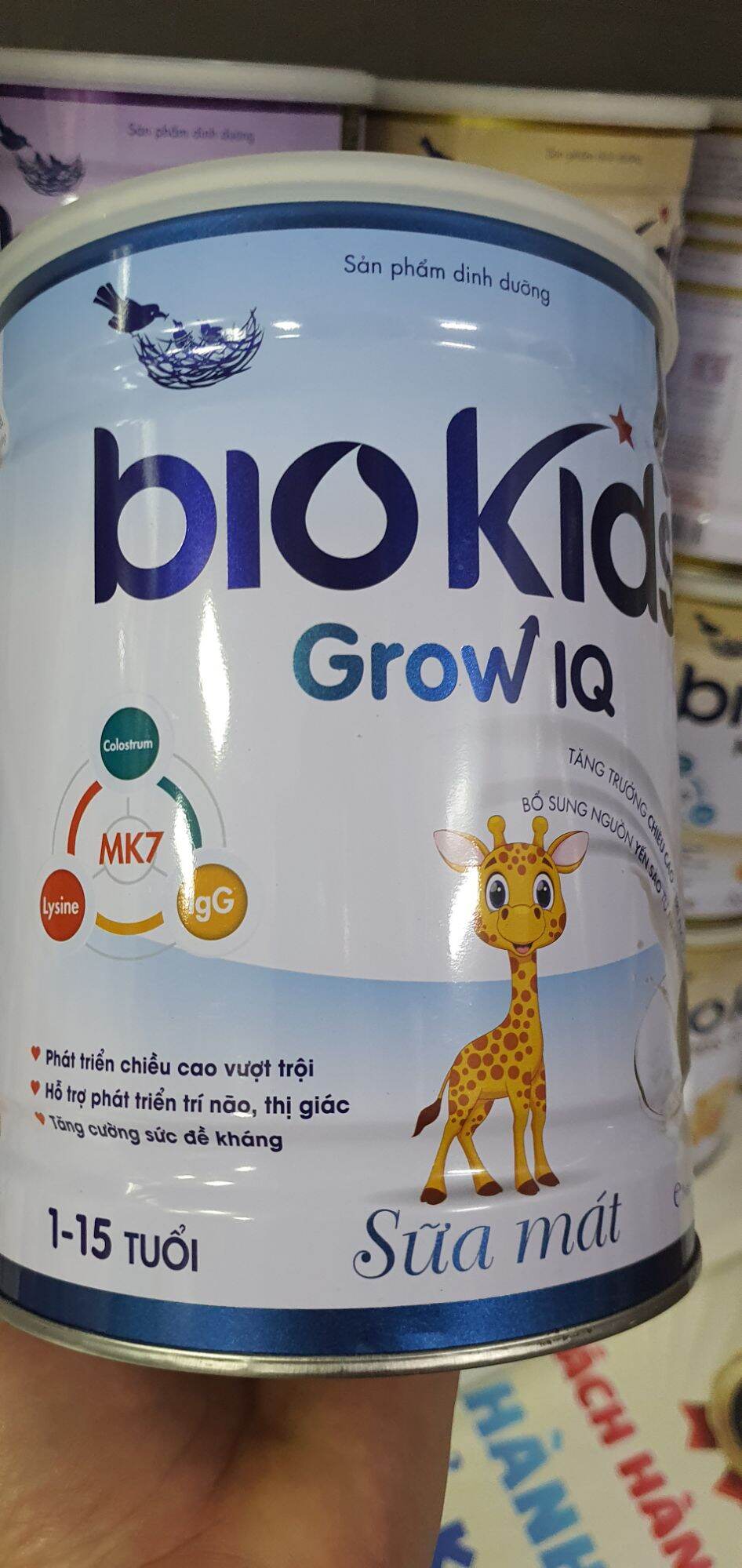 Sữa bột Biokids GROW IQ 900G  1 - 15 tuổi