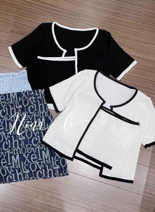 Set áo cặp siêu phẩm viền 10T