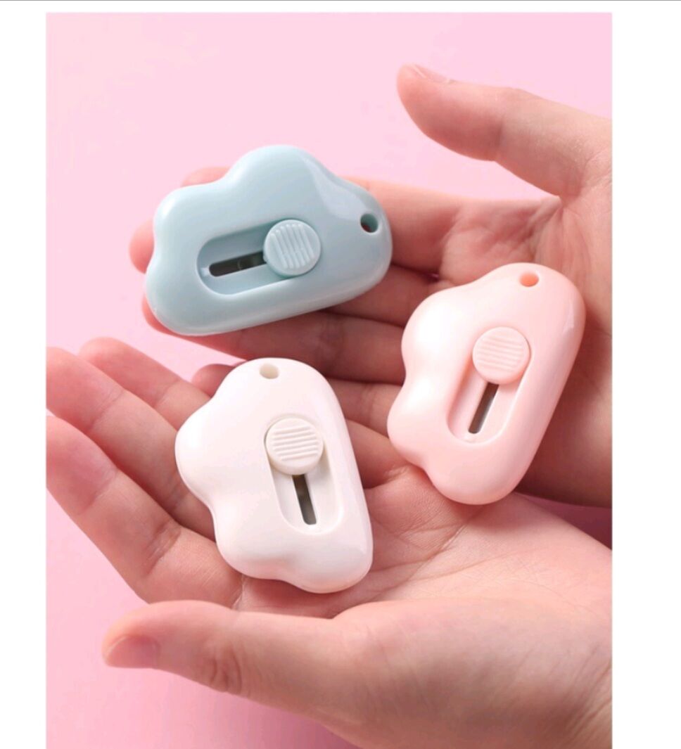 Dao dọc giấy mini hình đám mây nhiều màu siêu cute, nhỏ gọn tiện lợi