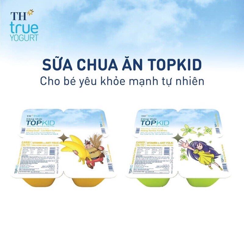 Sữa chua ăn th topkid cho bé