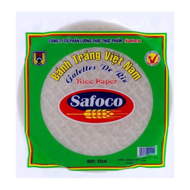 Combo 5 gói Bánh tráng Safoco size 22cm 300gr