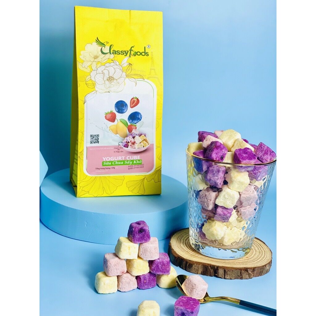 Sữa Chua sấy khô dễ tan mix vị gói 120g