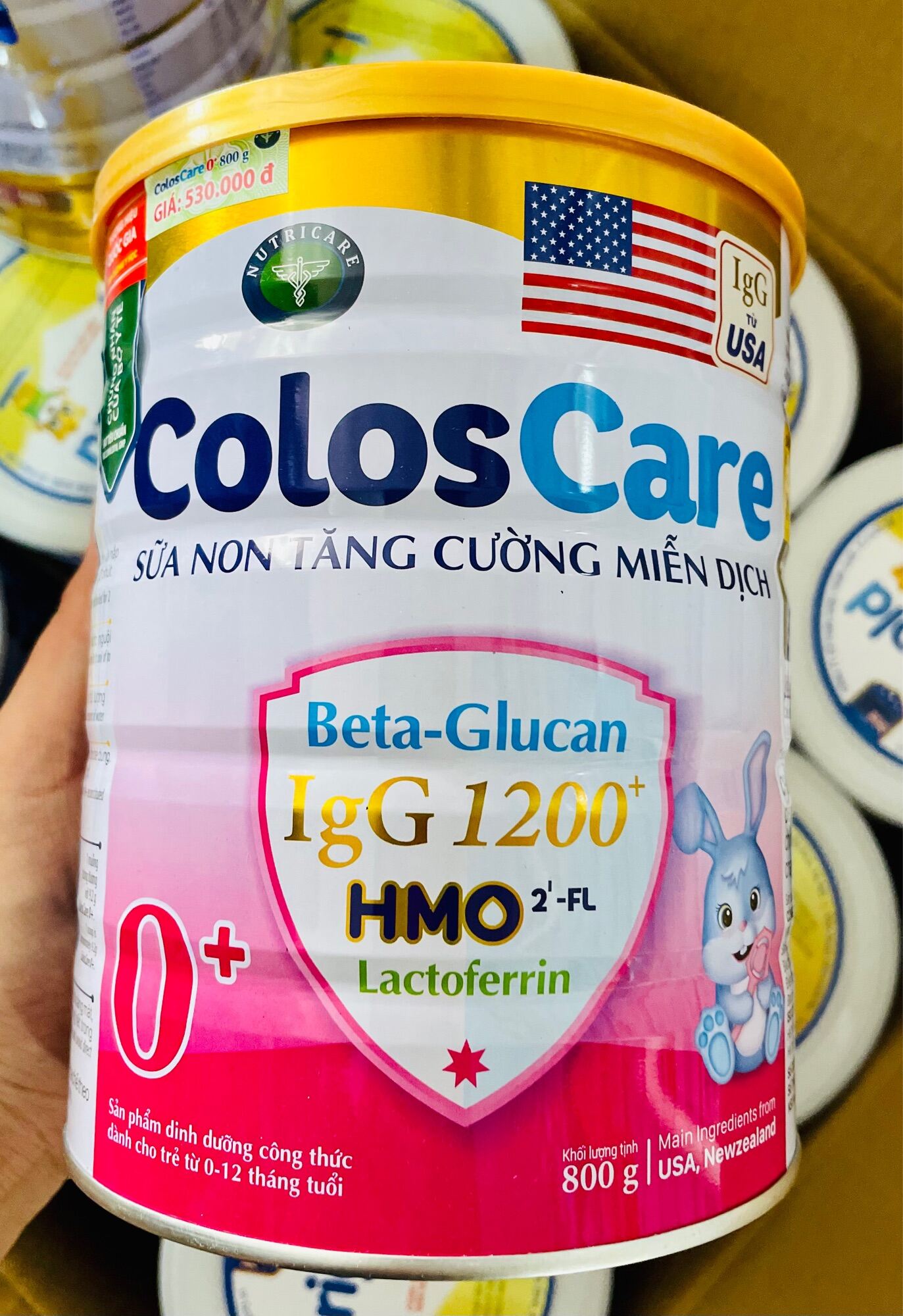 Combo 2 Lon Sữa Non Colos Care 0+ 800g Cam kết chính hãng, Date mới thumbnail