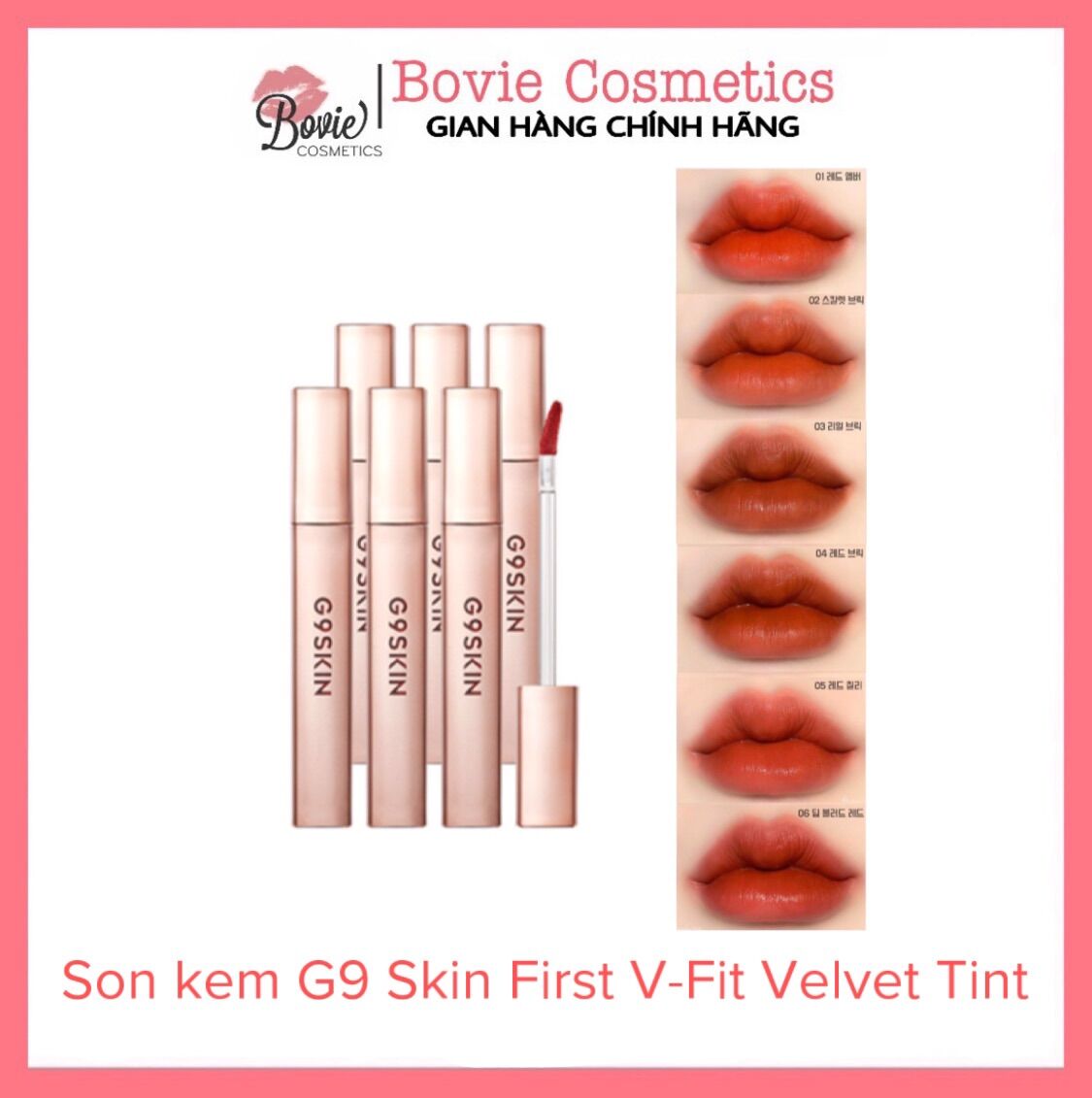 Son kem g9 skin first v-fit velvet tint / g9skin