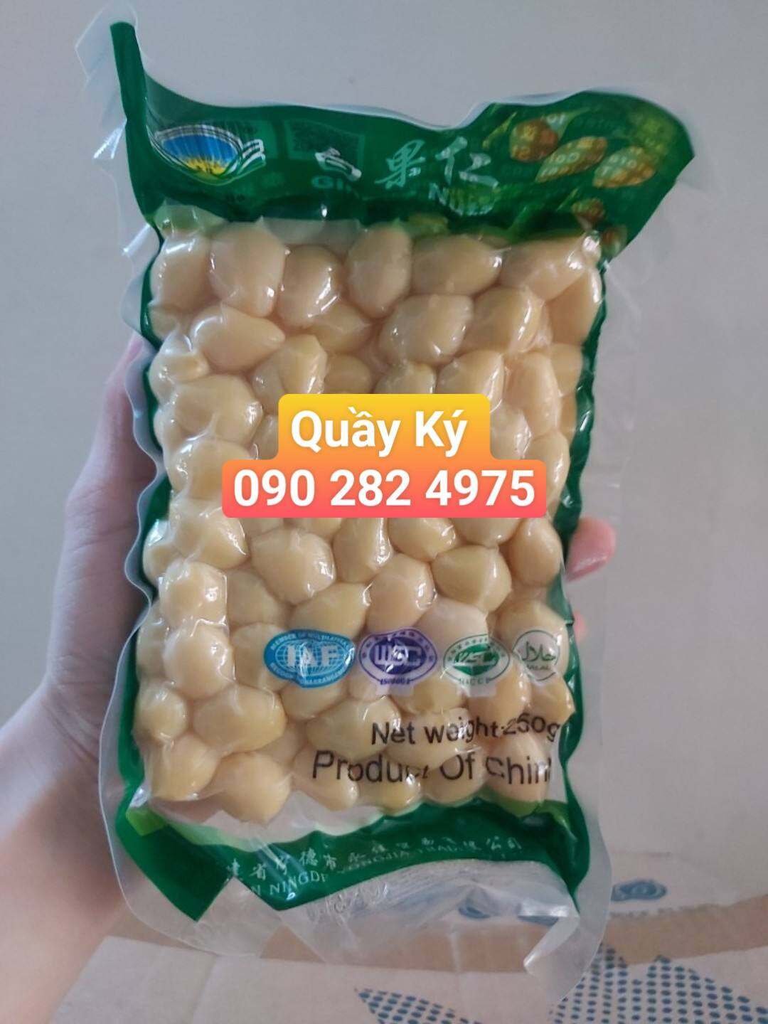 Bạch quả lột vỏ sẵn 250gr  hút chân không