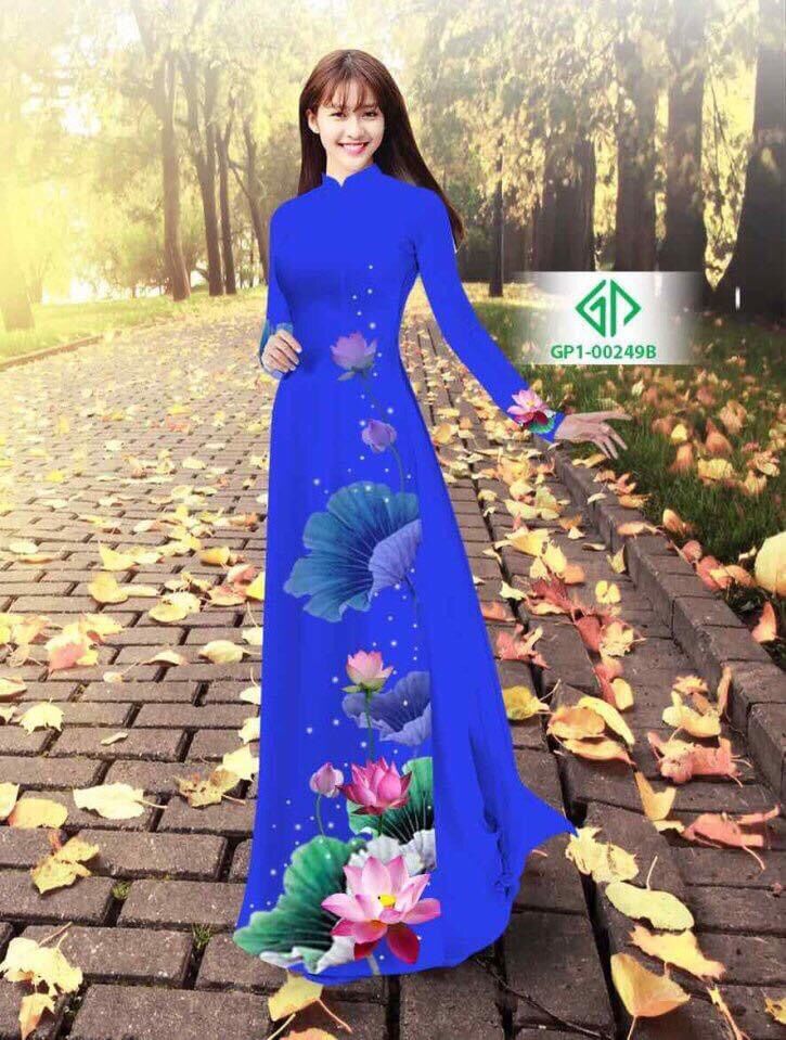 [HCM]Vải áo dài hoa sen