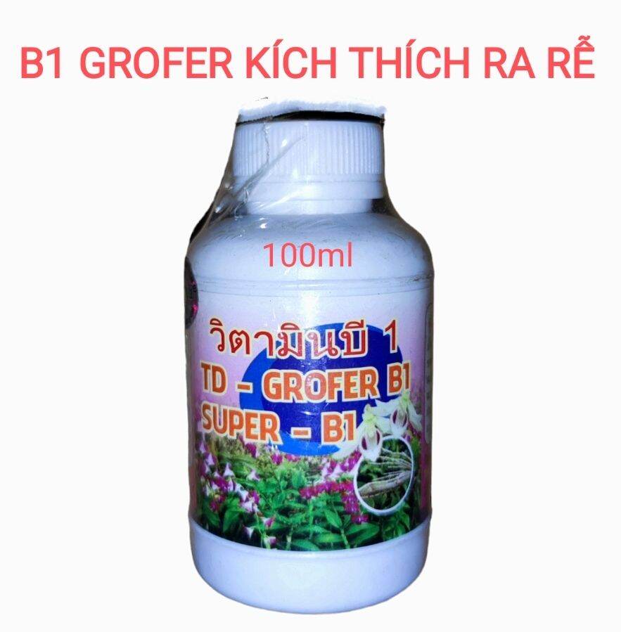 Phân bón lá Vitamin B1 Grofer, Kích thích ra rễ mạnh.