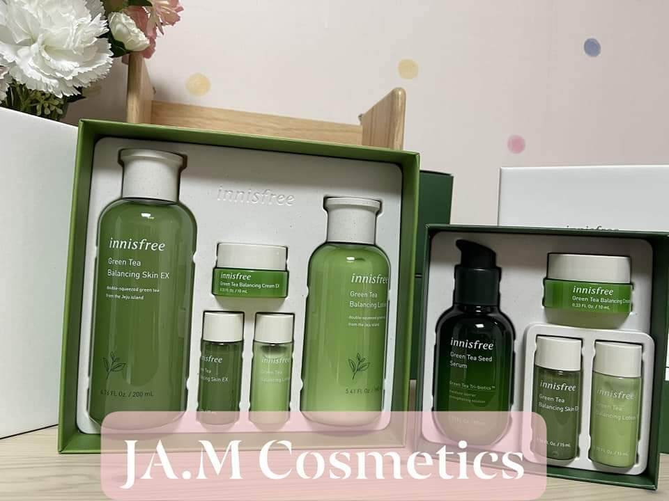 Bộ Dưỡng Da Trà Xanh Innisfree Green Tea Balancing Skin Care Set Ex