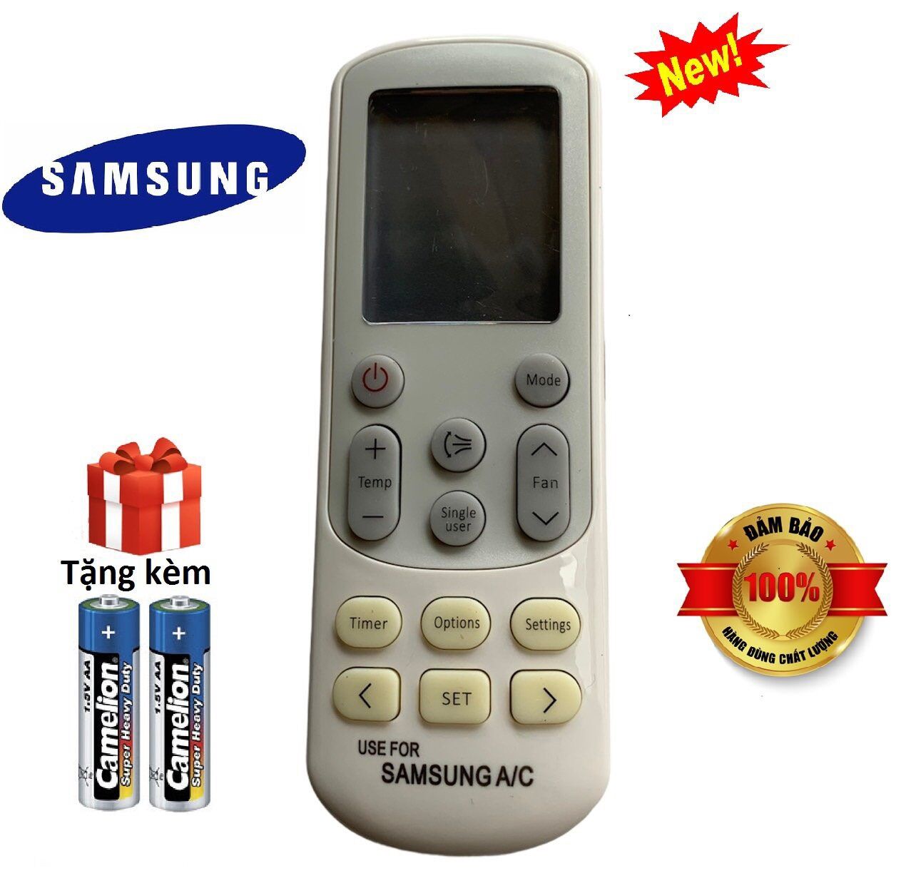 Điều khiển điều hòa Samsung dòng 1&2 chiều, remote máy lạnh samsung - Hàng tốt