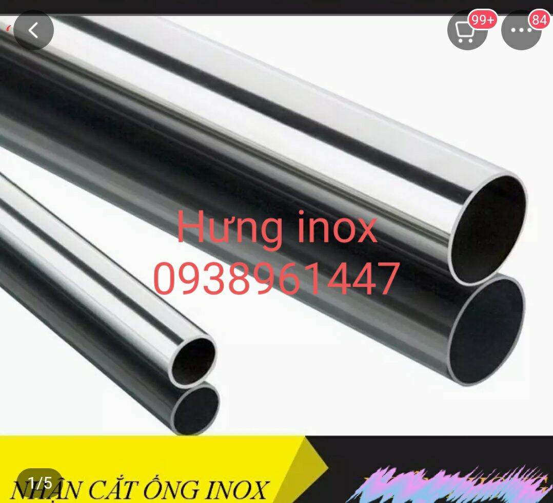 Bán ống inox tròn o22mm dày 6dem (0.6mm) / 10dem (1mm) hoặc 13dem(1.3mm) cắt theo yêu cầu về độ dài , dùng làm saò phơi , tay vịn , mán khăn , treo đồ đac̣ ống dẫn nước ... inox 201.
