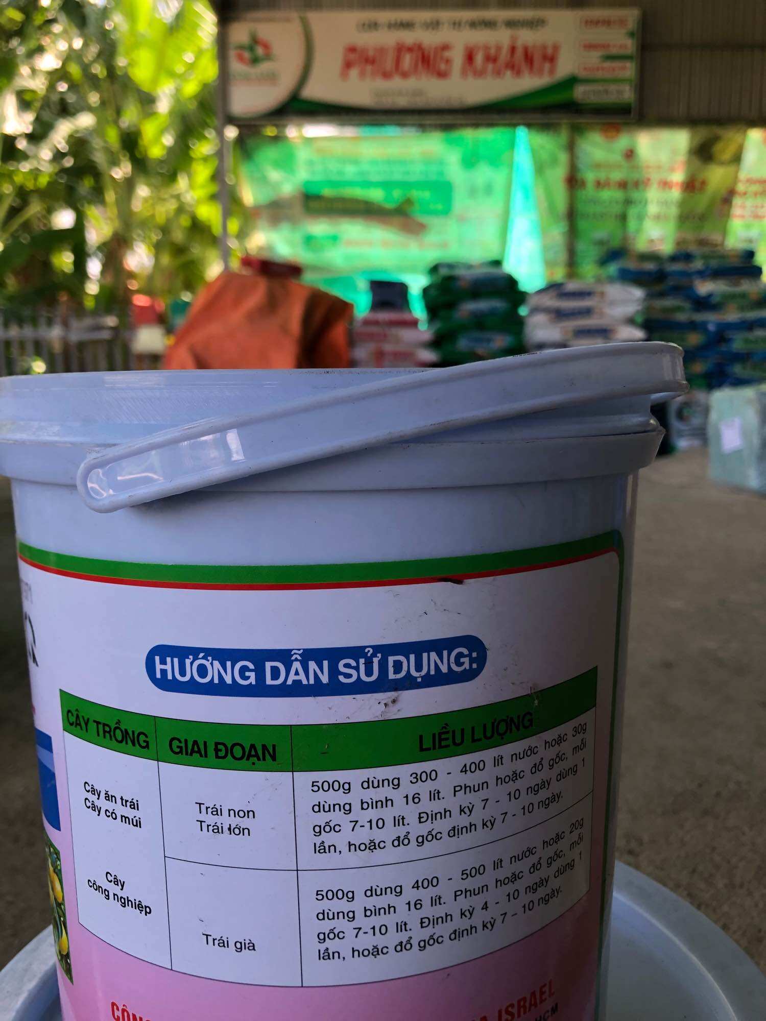 Phân bón Max Israel xô 4,5 ký [Siêu dinh dưỡng, lớn trái, phì trái]