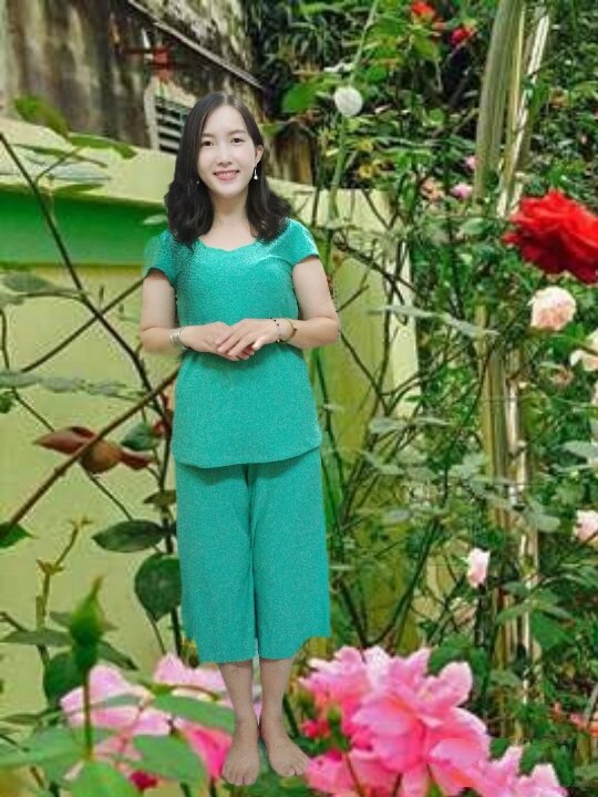 set bộ ống rộng  qua gối lửng