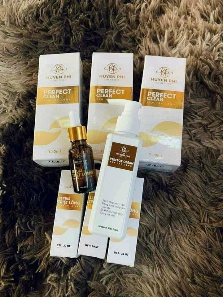 Combo kem tẩy lông huyền phi + serum triệt lông