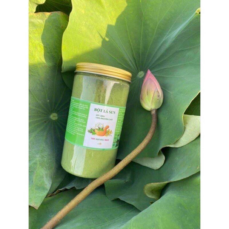 Hộp 500g Bột lá sen nguyên chất xanh
