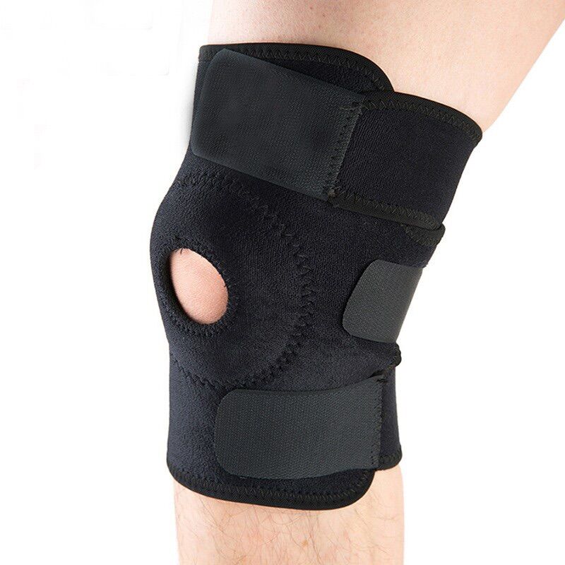 Fitnet yoga gym knee pads Velcro knee guard tape patella knee brace support brace belt