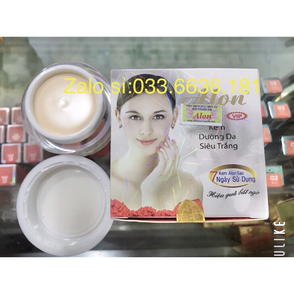 Kem Alon dưỡng trắng da siêu trắng hủ 15g