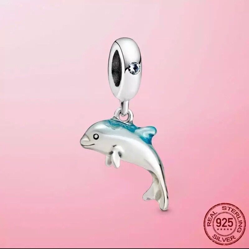 CHARM PAN ALE CÁ HEO XANH BẠC S925 CAO CẤP