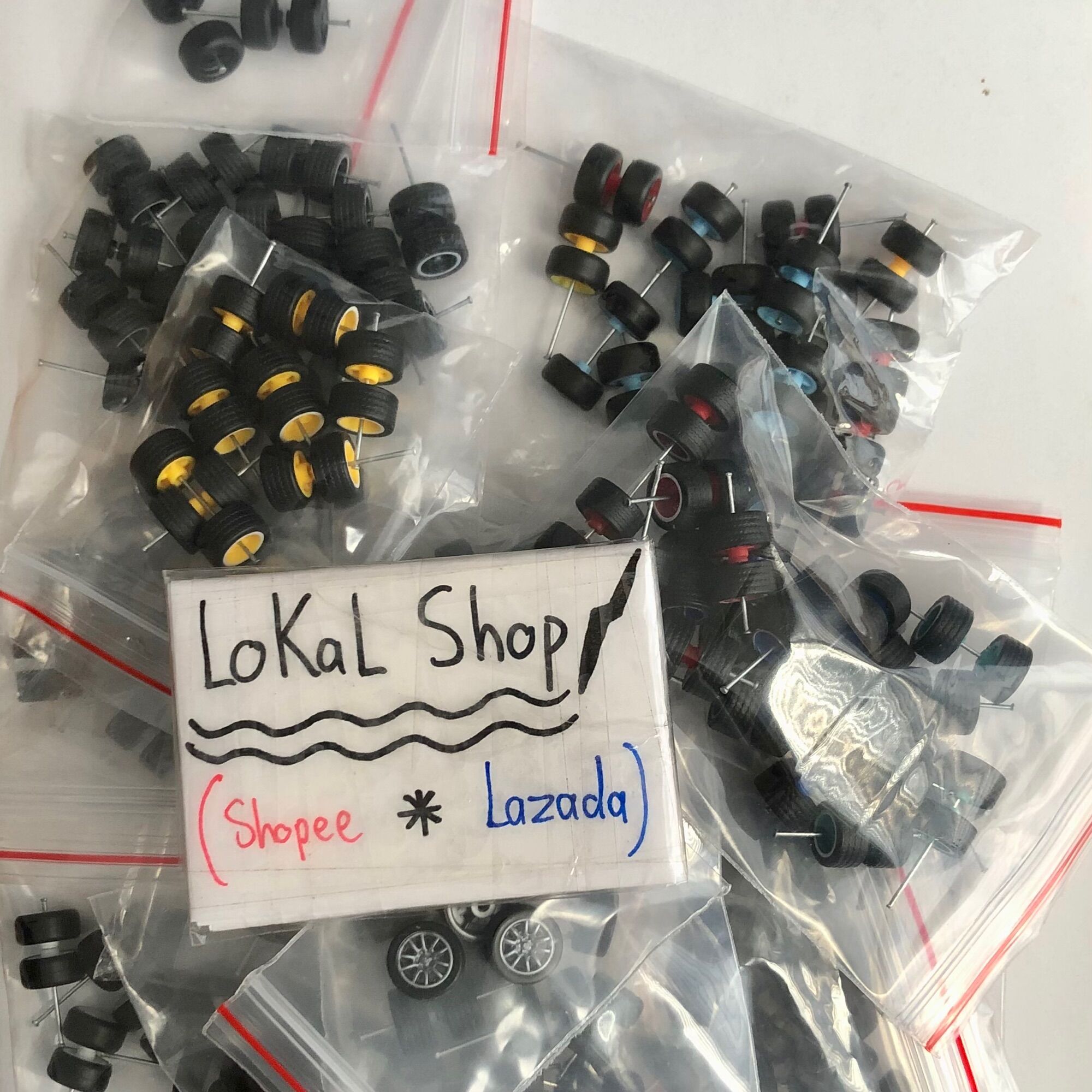 Bánh xe cao su 1/64 cho Hot Wheels, Tomica, Matchbox, MiniGT✅