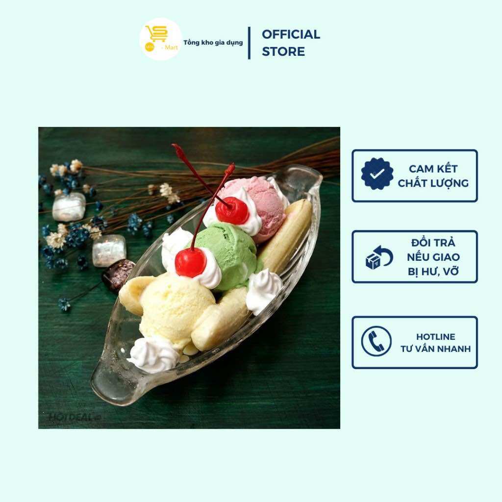 Dĩa Thuyền, Dĩa Thuỷ Tinh Ocean Alaska Trong Suốt, Cao Cấp MTA-MART2