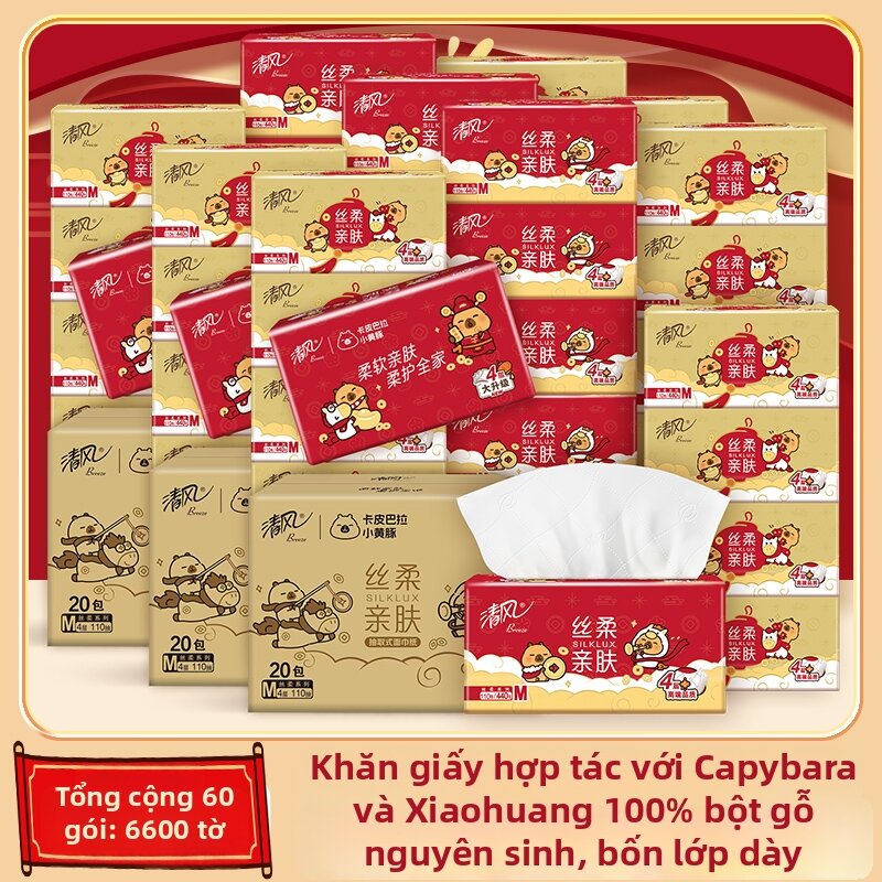 Household Drawn Tissue 110 draws 20 packs - 3