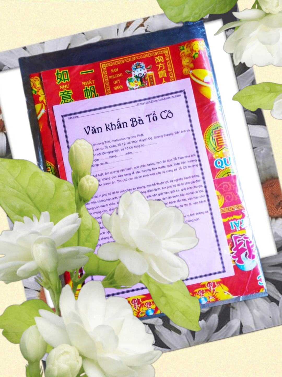 1 bộ giấy cúng Bà Tổ Cô