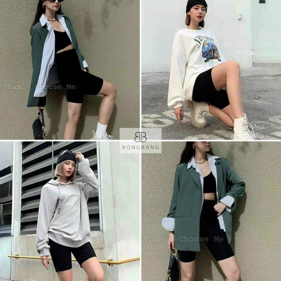 Quần legging Đùi Hàng Thái Lan Rainbow Co Giãn, Chất Liệu Thun Lạnh Thoáng Mát