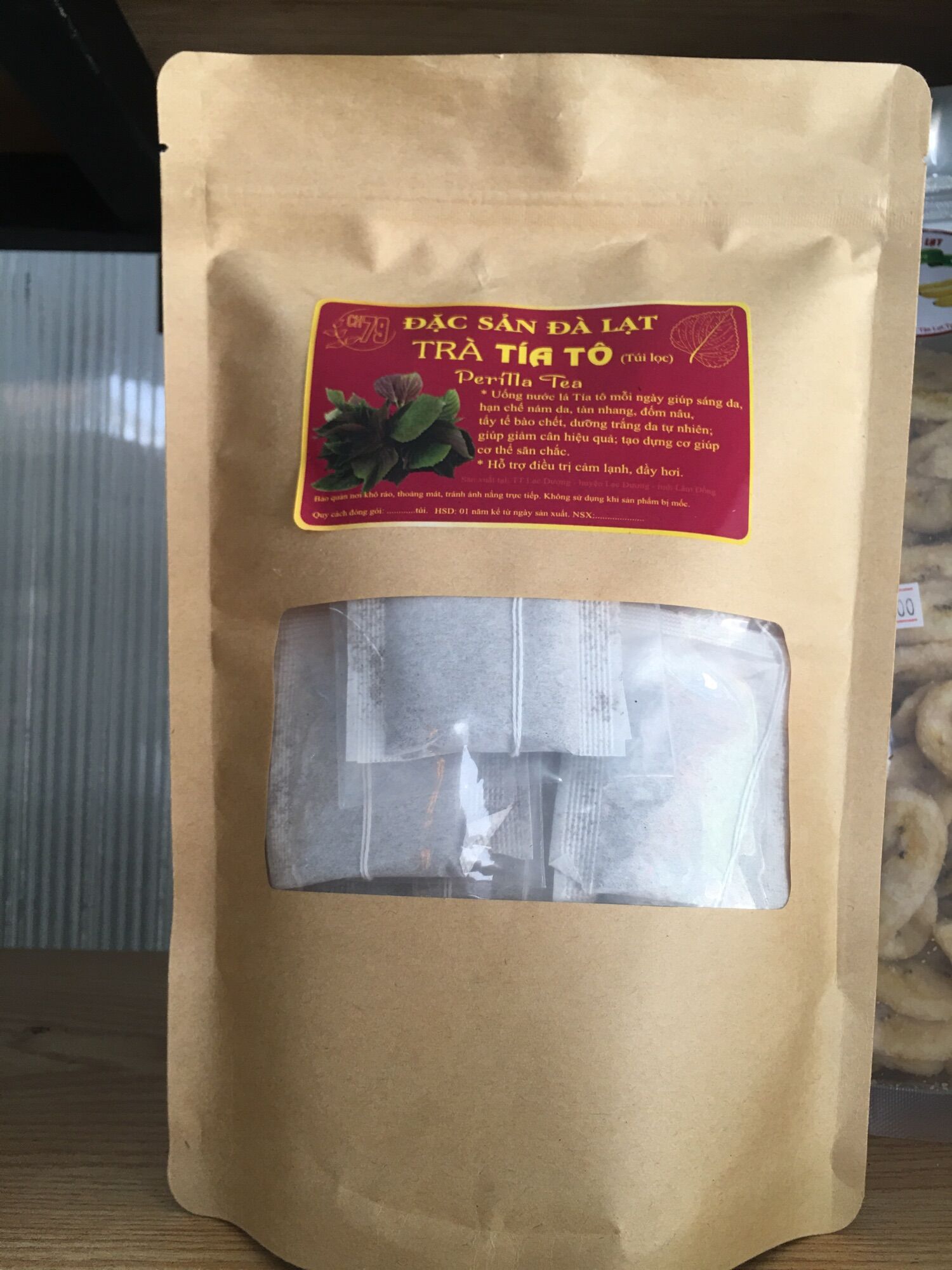 Trà Tía Tô túi lọc