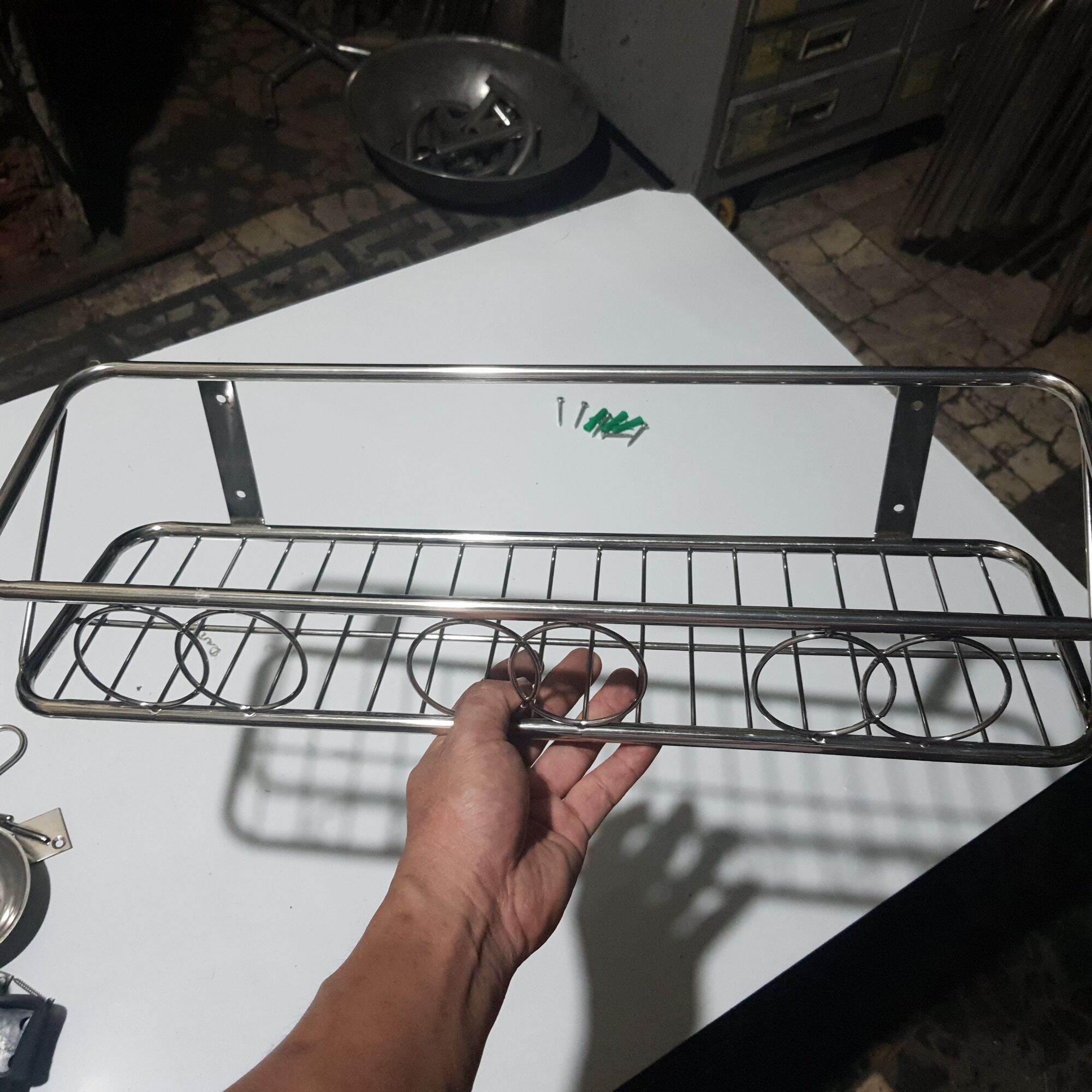 [HCM]Kệ gia vị treo tường inox