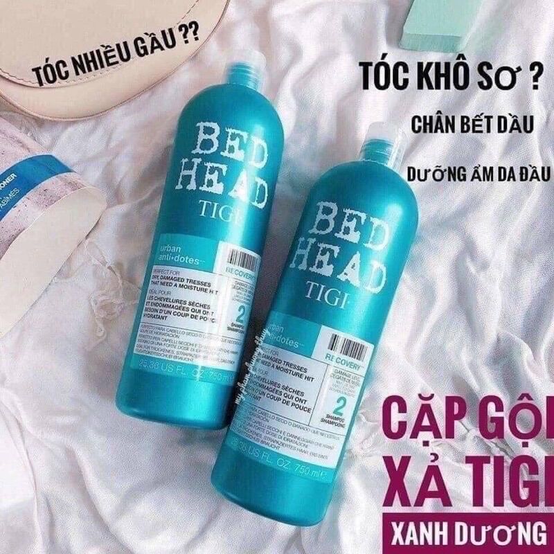 Bộ dầu gội xả Tigi Bed Head (xanh dương)