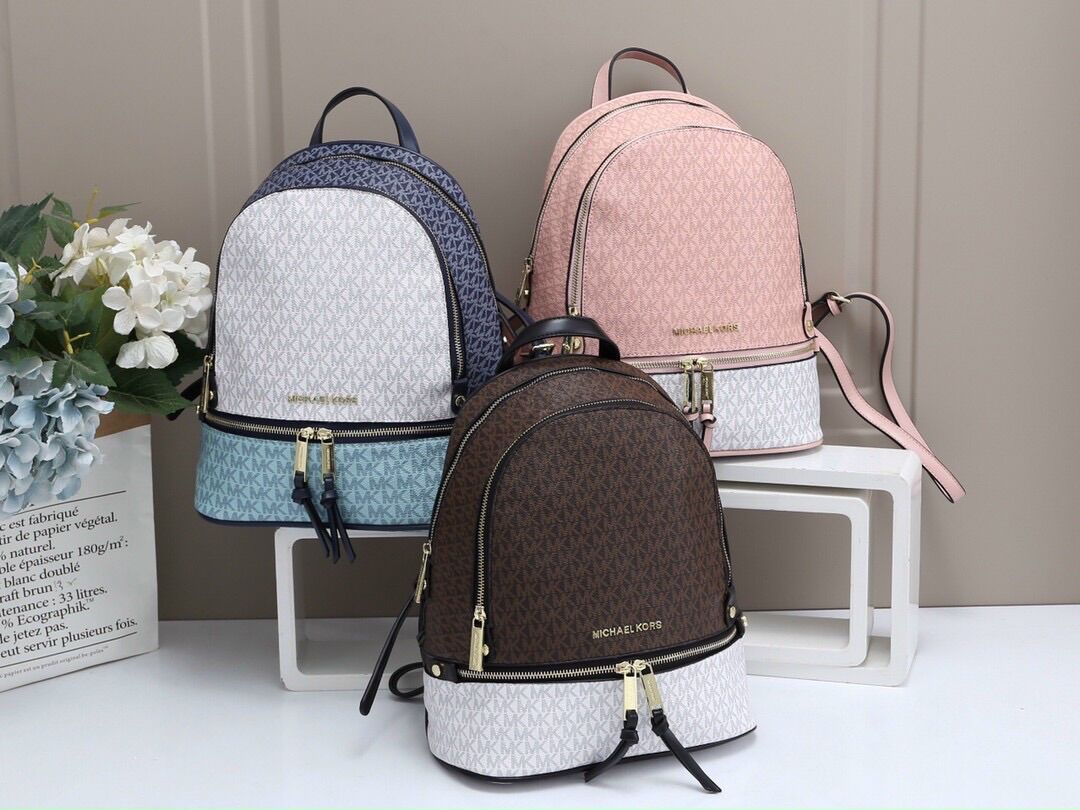 Balo nữ 2 khoá phối màu Size 27x32cm, Balo nữ, Balo đi học, Balo đi làm đjep