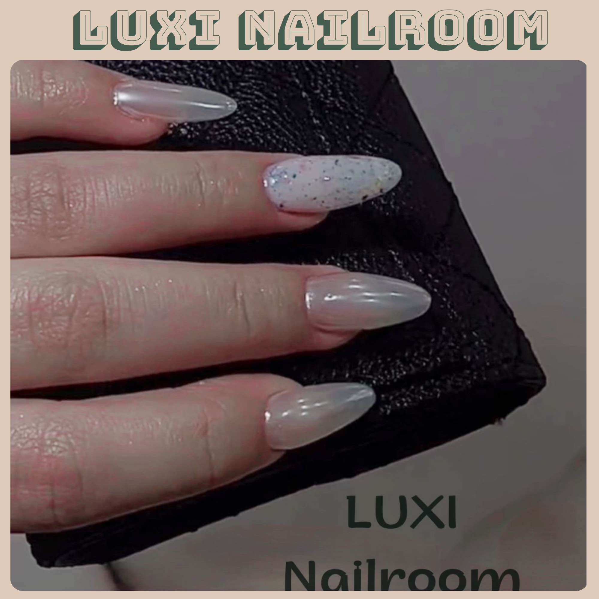 Nailbox - Móng Úp Thiết Kế Mẫu Tráng Gương Trắng