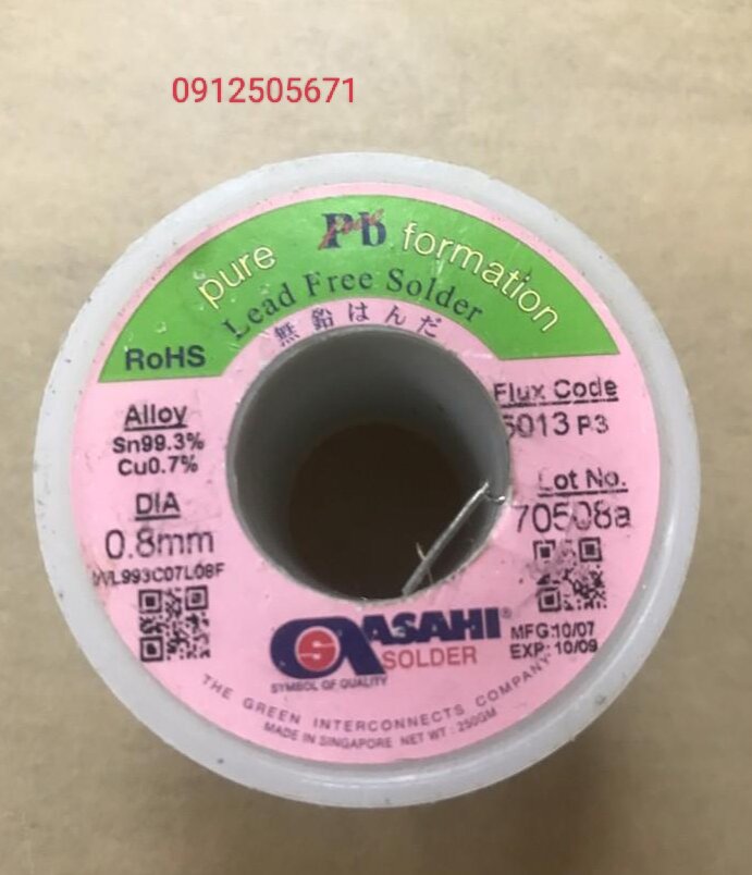 5mét thiếc hàn ASAHI không chì