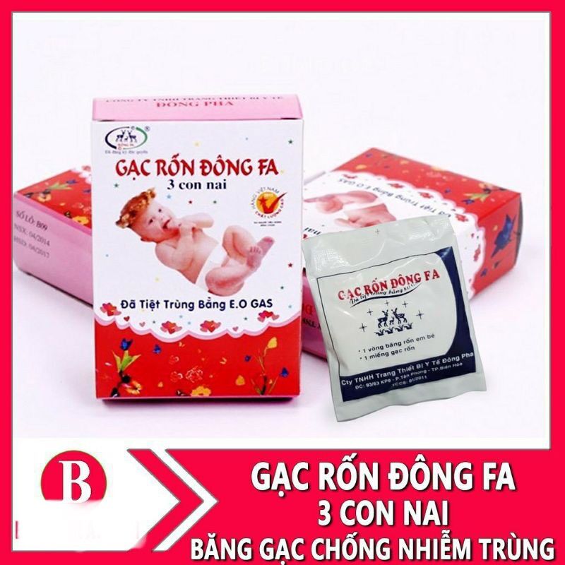 Sét 3 gạc rốn đông fa