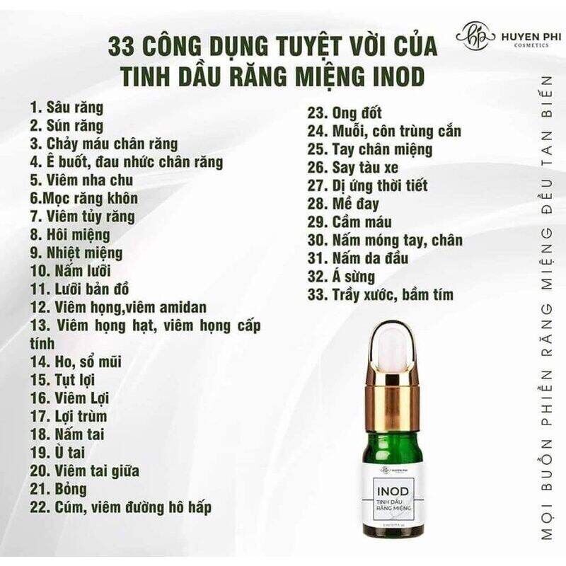 Tinh dầu răng miệng Huyền Phi chống viêm lợi đau răng