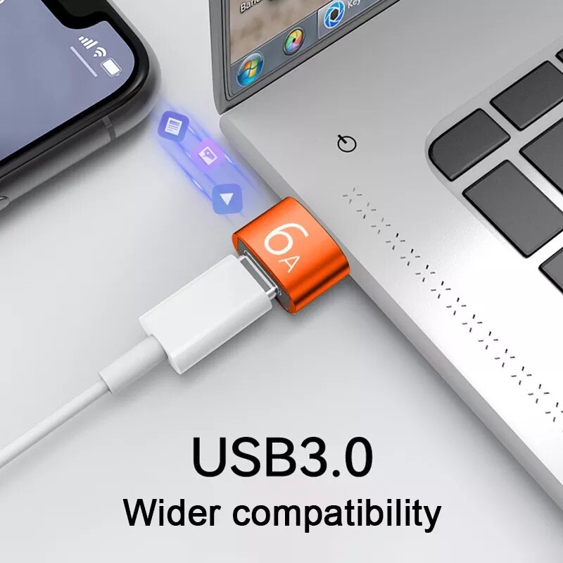 Đầu chuyển đổi OTG, USB sang Type C, truyền dữ liệu, sạc pin tốc độ cao