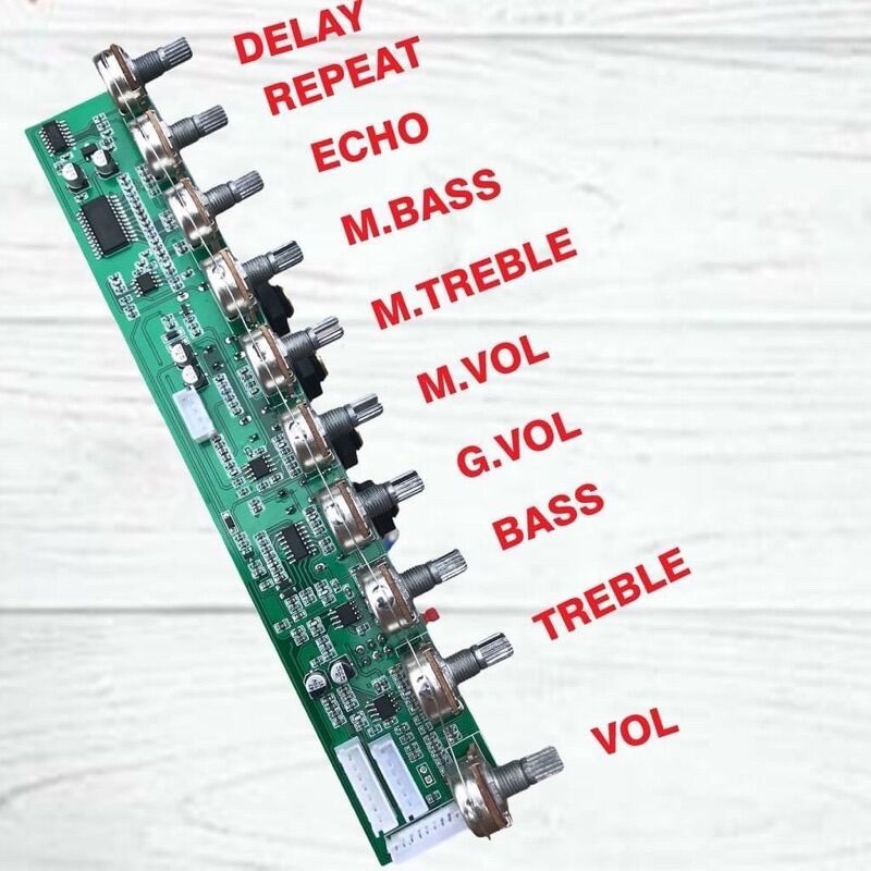 Mạch echo cho các dòng loa kéo, sử dụng IC 65831, mạch T20 sử dụng nguồn đơn 12V