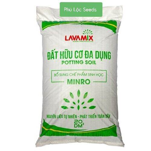 Đất sạch hữu cơ đa dụng lavamix trồng rau, hoa kiểng