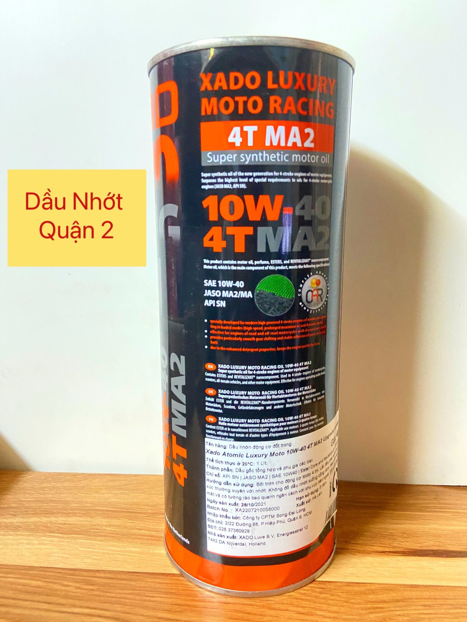 Dầu nhớt Xado racing 10w40 1L
